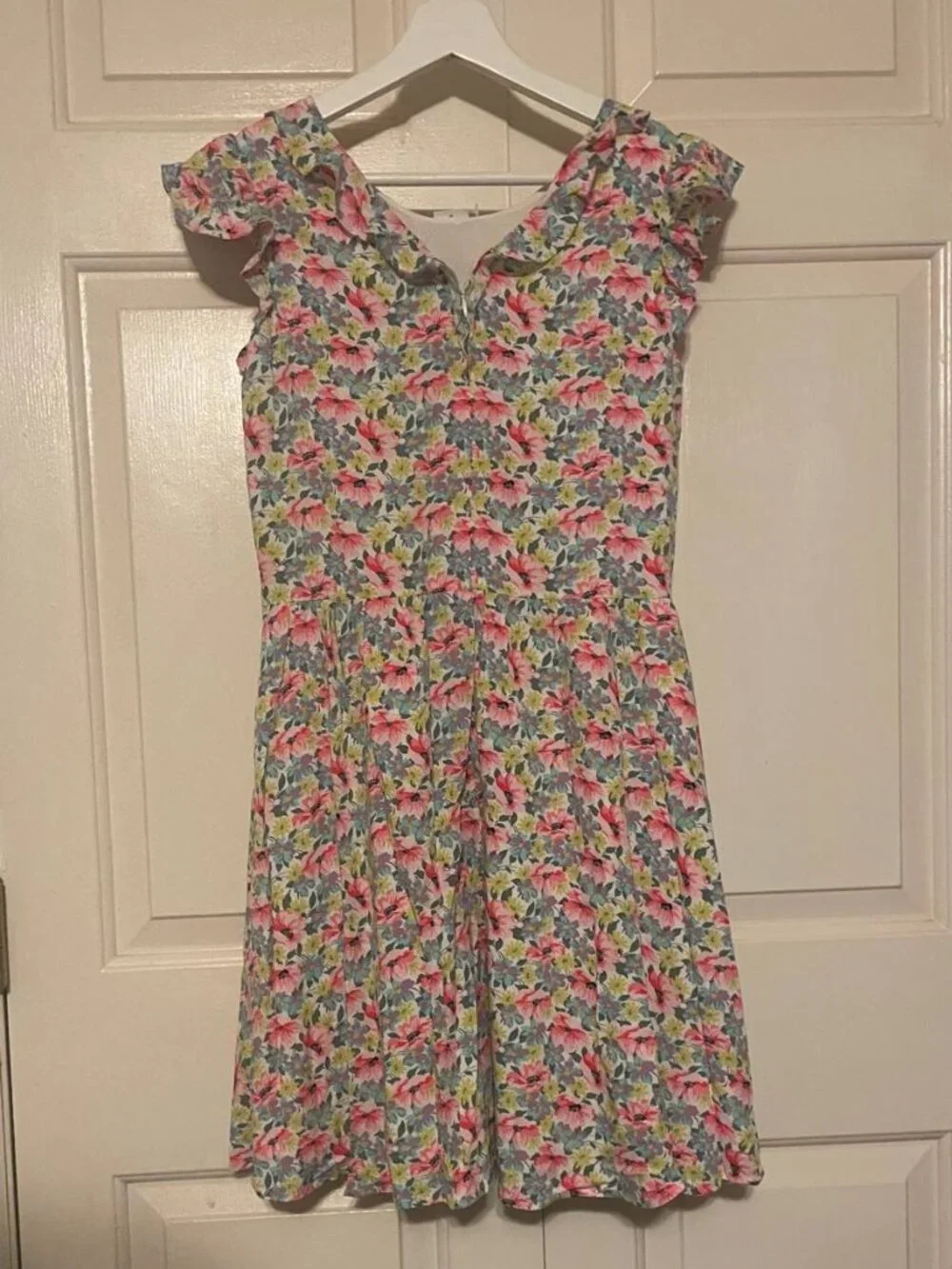 NWT GAP Girls Floral Ruffle Cap Sleeve Dress - Sweet Cottagecore & Soft Girl Vib